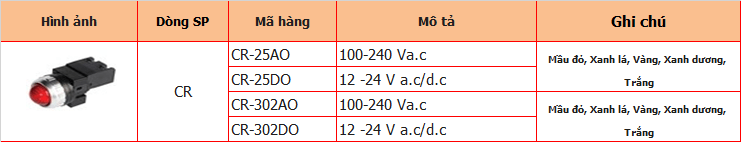 Đèn báo LED Φ30: CR-302-A 3 A4 1