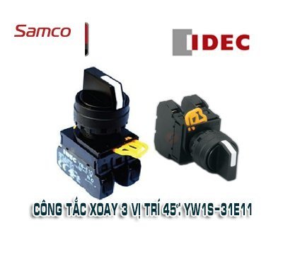 Công tắc xoay 3 vị trí 45°: YW1S-31E11 5 Công tắc xoay 3 vị trí 45°: YW1S-31E11