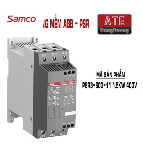 Khởi động mềm ABB PSR3-600-11 1.5kw 400v 2 Khởi động mềm ABB PSR3-600-11 1.5kw 400v
