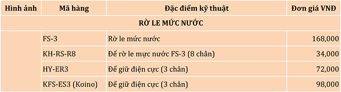 Đế Rơ le mức nước KH-RS-R8 (8 chân) 7 muc nuoc
