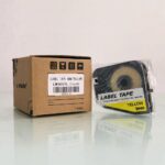 Nhãn in L-Mark LM409YL | 9mm x 8m | Nền Vàng