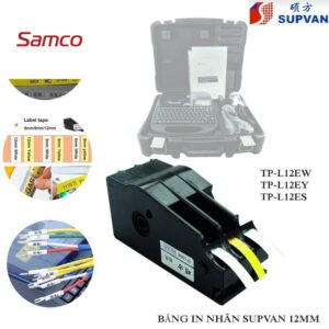 Nhãn in Supvan TP-L12EW | 12mm x 16m | Nền Trắng