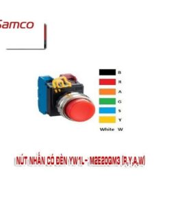Nút nhấn có đèn YW1L- M2E20QM3 (R,Y,A,W)