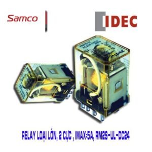 Relay loại lớn, 2 cực , Imax=5A, RM2S-UL-DC24
