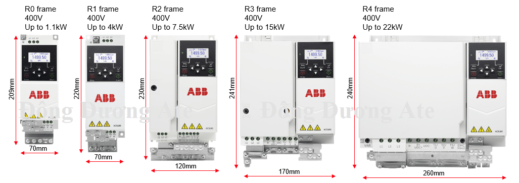 ACS180 3P 380V 4kw ACS180-04S-09A4-4 6 size Frame 180