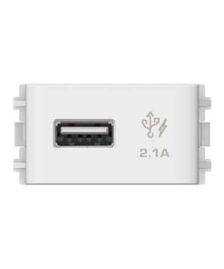 Ổ cắm sạc USB 2.1A đơn Schneider 3031USB_WE