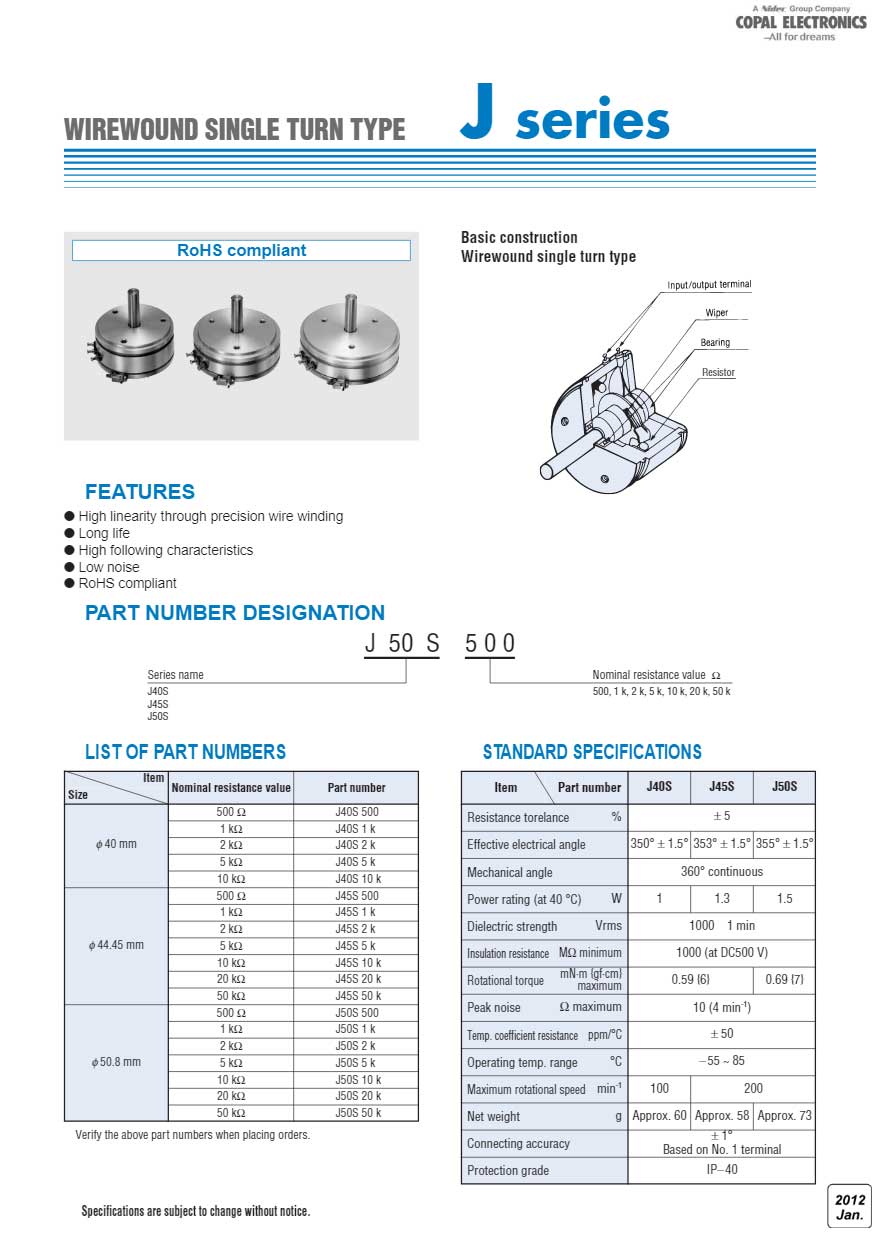Biến trở Copal J50S-2K 3 Bien-tro-Copal-J