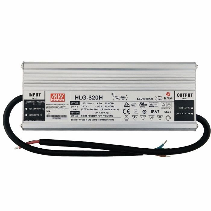 Bộ nguồn LED Meanwell HLG-320H-C2100B (320W 152V 2100mA) 1 Bộ nguồn LED Meanwell HLG-320H-C2100B (320W 152V 2100mA)