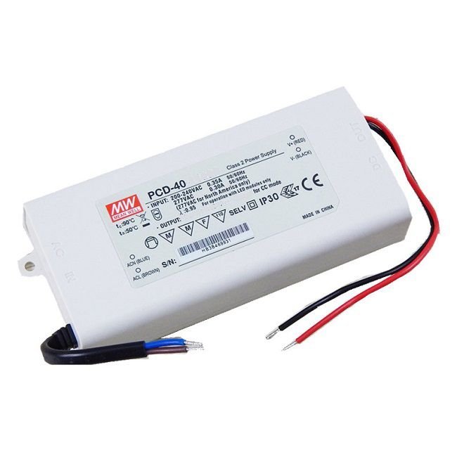 Bộ nguồn LED Meanwell PCD-40-1750B (40W 13-23V 1750mA) 1 Bộ nguồn LED Meanwell PCD-40-1750B (40W 13-23V 1750mA)