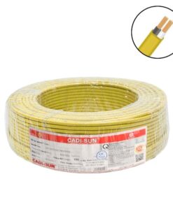 Dây điện 2 lõi Cadisun VCTFK-2x4mm2–300V, 500V (Vàng)