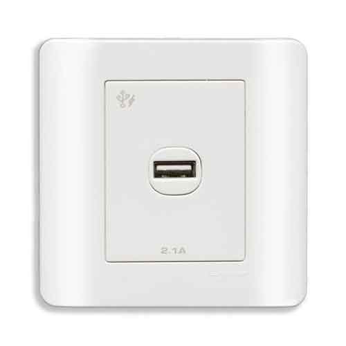 Ổ sạc USB đơn 2.1A Schneider E8431USB_WE_G19 33 Ổ sạc USB đơn 2.1A Schneider E8431USB_WE_G19