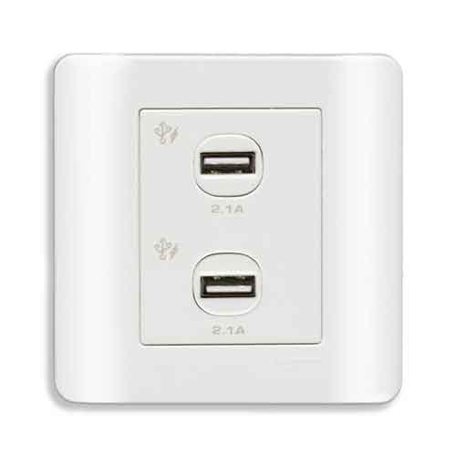 Ổ sạc USB đôi 2.1A Schneider E8432USB_WE_G19 33 Ổ sạc USB đôi 2.1A Schneider E8432USB_WE_G19