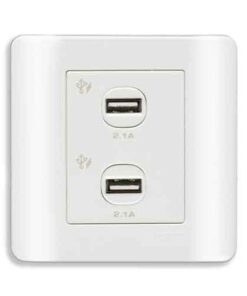 Ổ sạc USB đôi 2.1A Schneider E8432USB_WE_G19