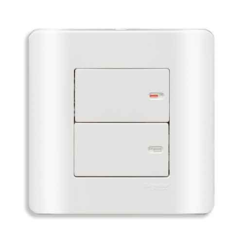 Công tắc đôi 1 chiều E8432_1_G19 33 Công tắc đôi 1 chiều E8432_1_G19