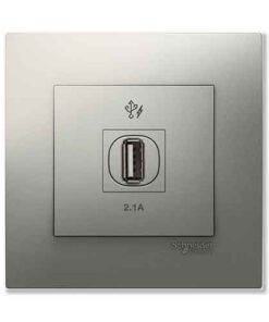 Ổ cắm sạc USB đơn 2.1A Schneider KB31USB_AS_G19