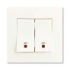 Dimmer điều chỉnh quạt KB31RF250_WE 46 Công tắc đôi 2 cực 20A