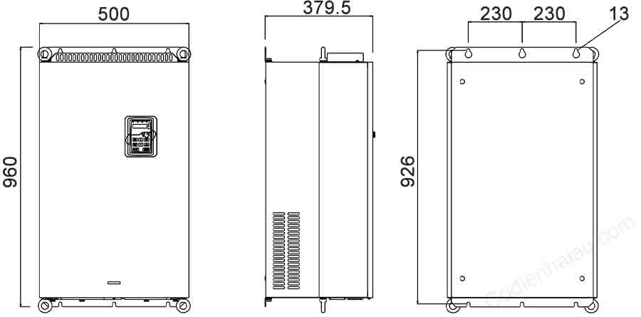 Biến tần INVT GD200A-315G/355P-4 (310-355kW) 3 Pha 380V 9 0A Series