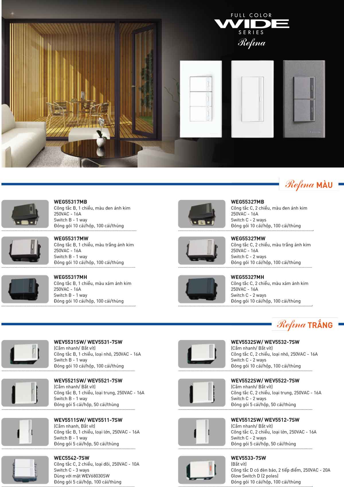 Công tắc Panasonic WEG55327MW 4 Lua-chon-cong-tac-o-cam-Panasonic-Refina