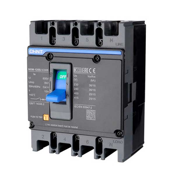 MCCB Chint NXM-125S/4300 32A 25kA 4P 2 MCCB Chint NXM-125S/4300 32A 25kA 4P