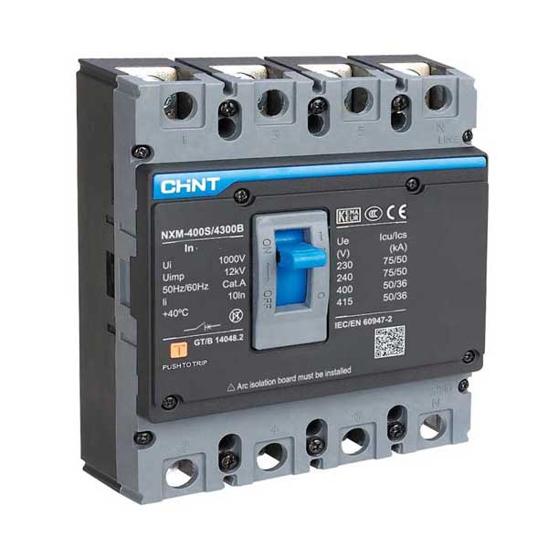 MCCB Chint NXM-400S/4300 320A 50kA 4P 2 MCCB Chint NXM-400S/4300 320A 50kA 4P