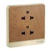 Ổ cắm đơn đa năng 16A Schneider E83426TS_WD 39 Ổ cắm đôi ba chấu 16A