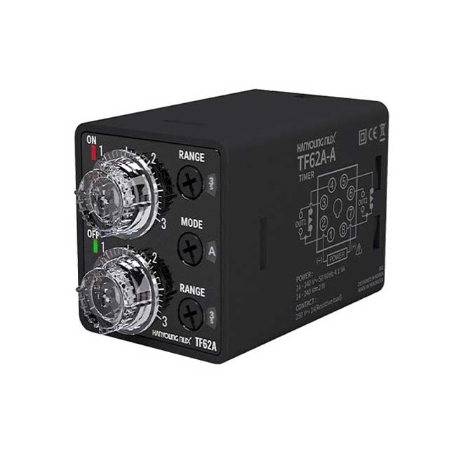Twin timer Hanyoung TF62A-1N-A (0.1 sec – 10 hour) 4 Twin timer Hanyoung TF62A-1N-A (0.1 sec – 10 hour)