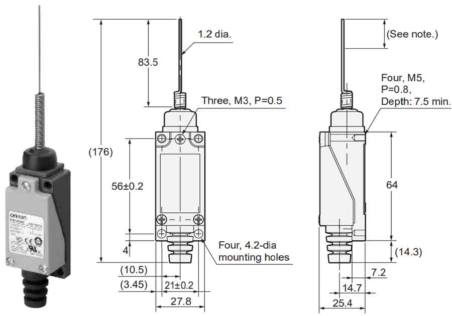 Công tắc hành trình Omron D4V-8169Z-N 3 cong tac hanh trinh omron d4v 8169z 1
