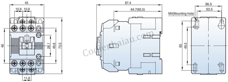 Contactor LS MC-12b 380V 12A 5.5kW 1NC+1NO 3 contactor-ls-mc9-mc22b