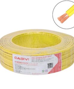Dây điện đôi Cadivi VCmd/LF-2×1 mm2 (Vàng) – 0.6/1KV