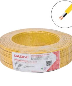 Dây điện đôi Cadivi VCmo/LF-2×2.5 mm2 (Vàng) – 300/500V