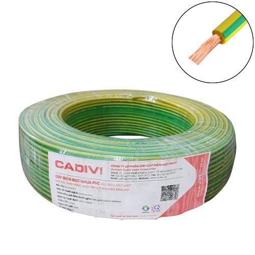 Dây tiếp địa Cadivi VC/LF-0.5 mm2 (TE) – 300/500V 4 Dây tiếp địa Cadivi VC/LF-0.5 mm2 (TE) – 300/500V