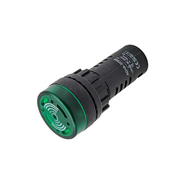 Đèn báo có còi AD16-22D/SM-G 220V 22mm (Xanh lá) 1 Đèn báo có còi AD16-22D/SM-G 220V 22mm (Xanh lá)