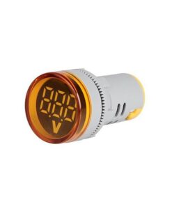 Đèn báo vàng có hiển thị điện áp 20V-500V, 22mm