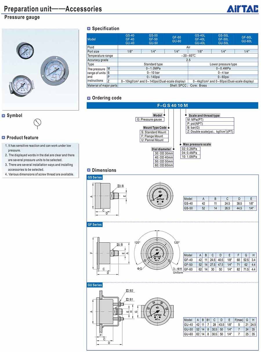 dong ho ap suat G series