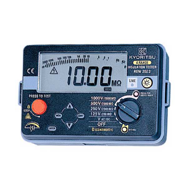 Máy đo điện trở cách điện Kyoritsu 3023 (Số, 4 dải áp) 1 Máy đo điện trở cách điện Kyoritsu 3023 (Số, 4 dải áp)