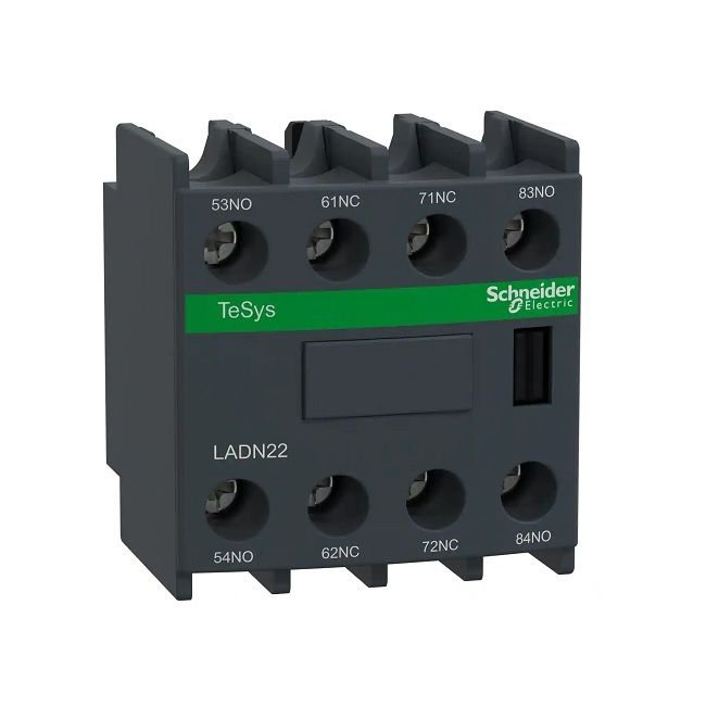 Khối tiếp điểm phụ Schneider LADN22 2NO+2NC 1 Khối tiếp điểm phụ Schneider LADN22 2NO+2NC