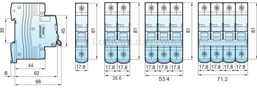 MCB LS BKJ63N 16A 1P 6kA 3 Bảng lựa chọn MCB LS BKJ63N