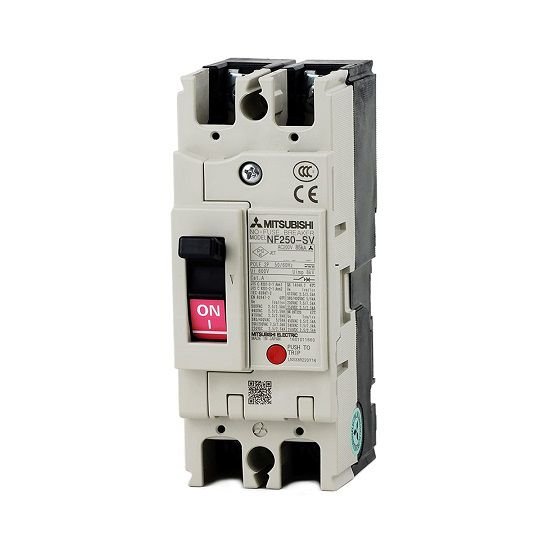 MCCB Mitsubishi NF250-SV 2P 100A 85kA 1 MCCB Mitsubishi NF250-SV 2P 100A 85kA