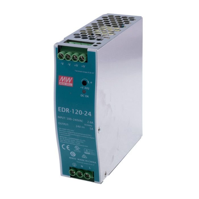 Bộ nguồn Meanwell EDR-120-24 (120W 24V 5A) 1 Bộ nguồn Meanwell EDR-120-24 (120W 24V 5A)