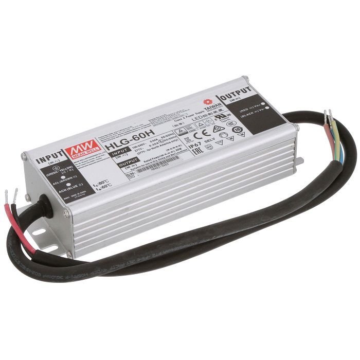 Bộ nguồn LED Meanwell HLG-60H-54B (60W 54V 1.15A) 1 Bộ nguồn LED Meanwell HLG-60H-54B (60W 54V 1.15A)