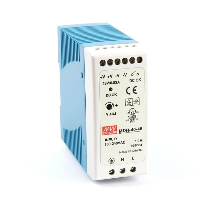 Bộ nguồn Meanwell MDR-40-48 (48V 40W 0.83A) 1 Bộ nguồn Meanwell MDR-40-48 (48V 40W 0.83A)