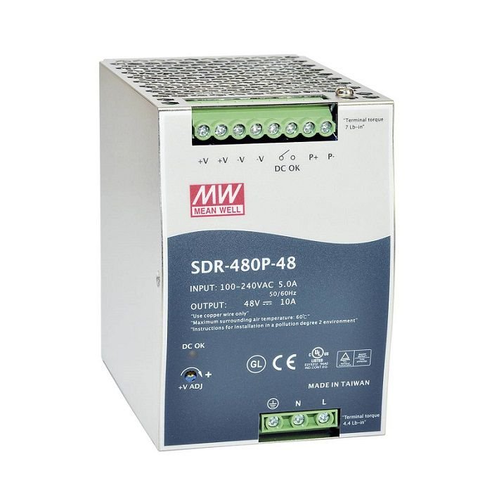Bộ nguồn Meanwell SDR-480P-48 (48V 480W 10A) 1 Bộ nguồn Meanwell SDR-480P-48 (48V 480W 10A)