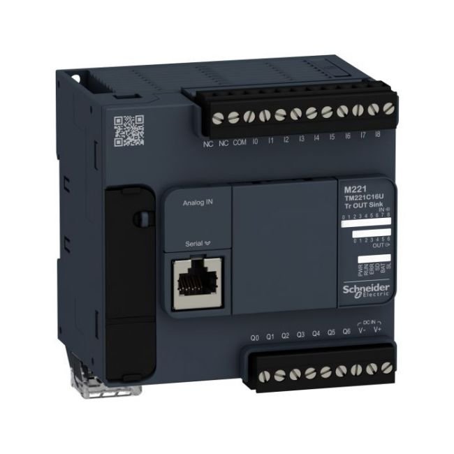 PLC Schneider M221 16IO TM221C16U 1 PLC Schneider M221 16IO TM221C16U