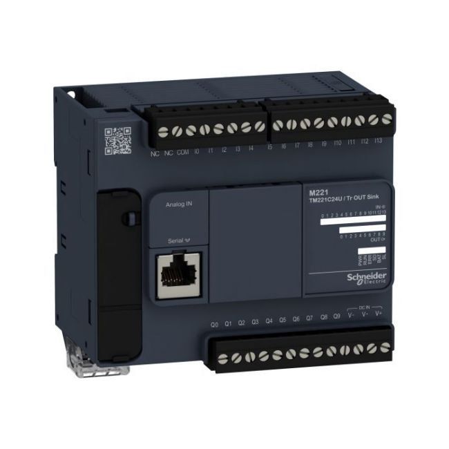 PLC Schneider M221 24IO TM221C24U 1 PLC Schneider M221 24IO TM221C24U