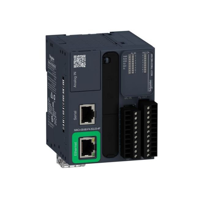 PLC Schneider TM221ME16R 110-220V (8 in/8 out Relay) 1 PLC Schneider TM221ME16R 110-220V (8 in/8 out Relay)