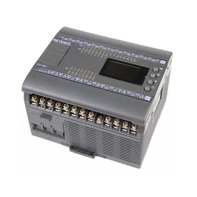 PLC Keyence KV-40DT (24 in/ 16 out transistor) 1 PLC Keyence KV-40DT (24 in/ 16 out transistor)